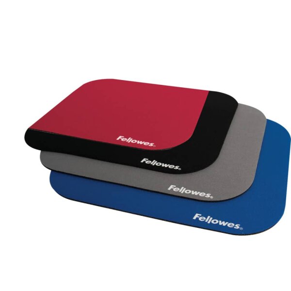 FELLOWES Mauspad Premium, Gummi Polyester, 228 x 4 x 200 mm, schwarz 58024