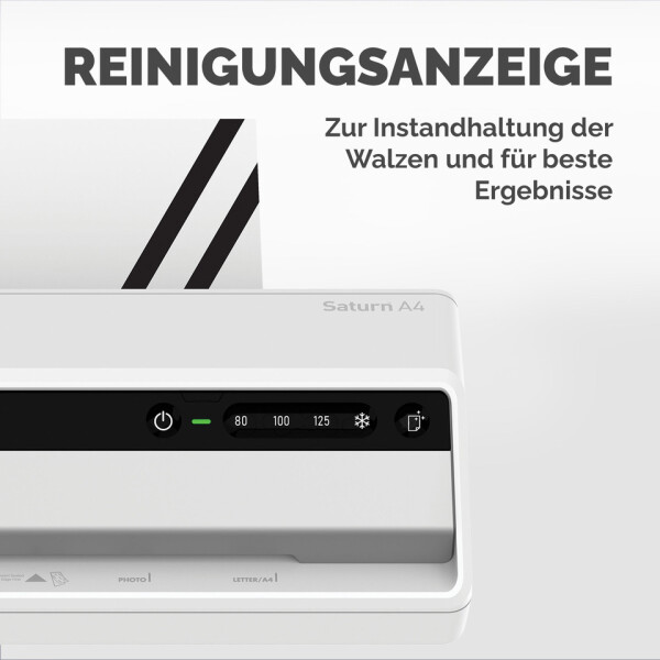 FELLOWES Laminierger&auml;t Saturn 3i, A4, 80-125 &micro;m, 385 x 154 mm, wei&szlig; 5724801