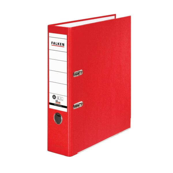 FALKEN Ordner Recycolor, A4, 80mm, rot 11285632
