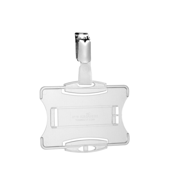 DURABLE Ausweiskartenhalter mit Metallclip, Kunststoff, 85x54mm, 25 St&uuml;ck, transparent 8118 19