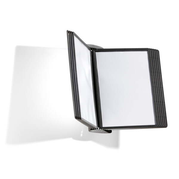 DURABLE Sichttafelset SHERPA style wall 10, mit 10 Sichttafeln A4, schwarz 5854 01