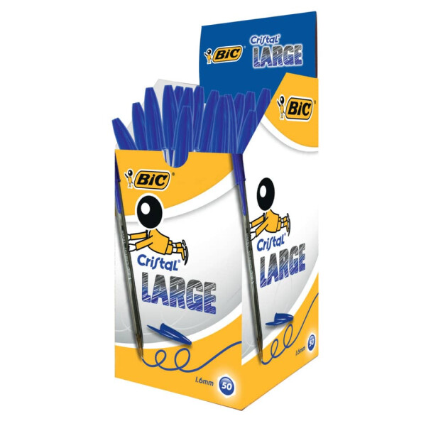 BIC Kugelschreiber Cristal LARGE, 0,6 mm, blau 880656