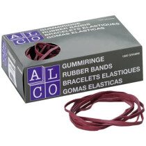 ALCO Gummibänder 130x4mm 1kg rot ALCO 760