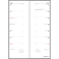 ZETTLER Tischkalender 2026, 10,5 x 29,5 cm, 1W 1S,...