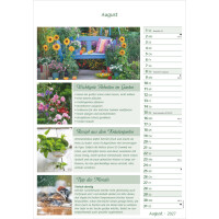 ALPHA Bildkalender Das Gartenjahr 2027, 23,7 x 34 cm, 1M 1S 113601