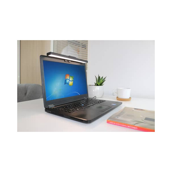 UNILUX LED-Lampe Notebook, schwarz, Lichtsensor