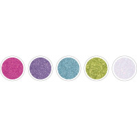 folia Moosgummi Glitter, 20 x 29 cm, selbstklebend, 5 Stück, sortiert 231909