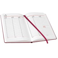 BSB Buchkalender V-Book A5, 1W 2S, Kunstleder, schwarz...