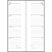 ZETTLER Tischkalender 2027, 10,5 x 29,5 cm, 1W 2S,...