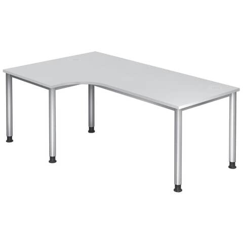 Hammerbacher Schreibtisch Winkeltisch 4-Fuß, 200 x 120, weiß