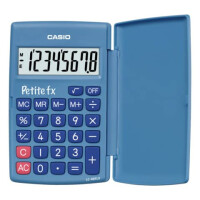 CASIO Taschenrechner 8-stellig blau 75x10,7x120mm BxHxT