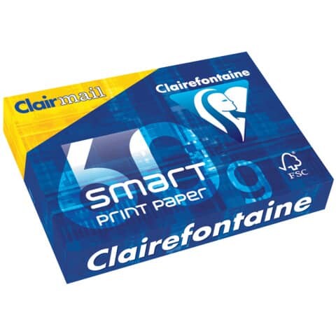 Clairefontaine Kopierpapier Smart, A4, 60g m², 500 blatt, weiß