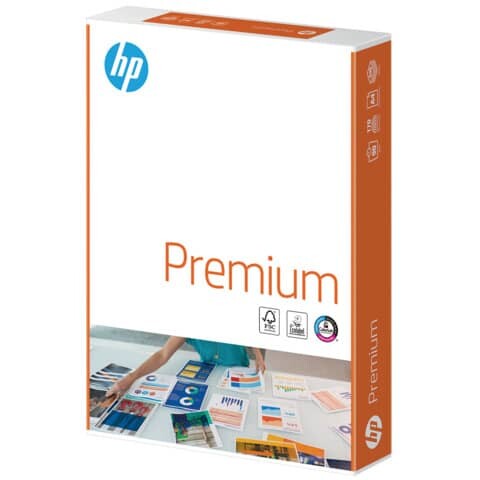 HP Kopierpapier Premium, A4, 90g m², 500 Blatt, weiß