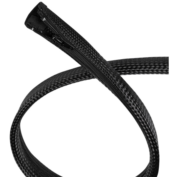 LogiLink Kabelschlauch mit Reißverschluss, 1,0 m, grau