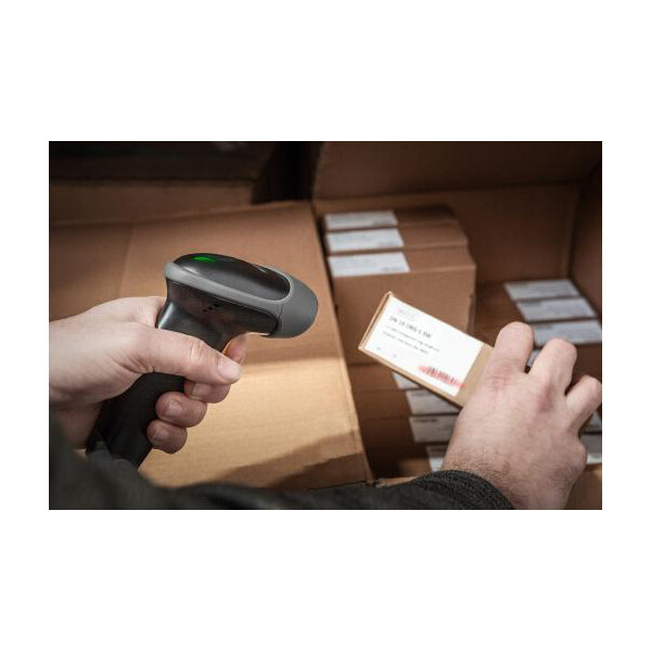 DIGITUS 1D Barcode Handscanner, 200 Scans Min., grau