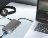 LogiLink USB 3.2 Multifunktionshub, 10-Port, USB-C, silber