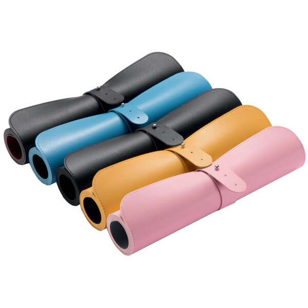 sigel Schreibunterlage, Lederimitat, rollbar, rosa silber
