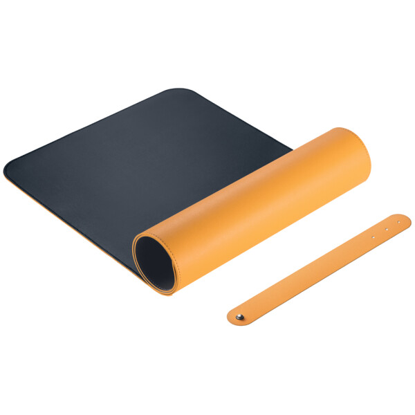 sigel Schreibunterlage, Lederimitat, rollbar, rosa silber