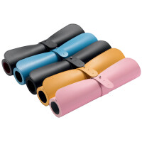 sigel Schreibunterlage, Lederimitat, rollbar, rosa silber