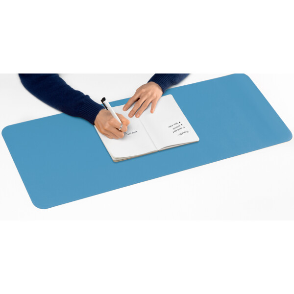 sigel Schreibunterlage, Lederimitat, rollbar, blau grün