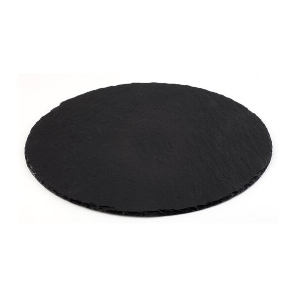 APS Naturschieferplatte, Durchmesser: 220 mm, anthrazit