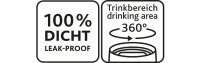 emsa Isolierbecher TRAVEL MUG COMPACT, 0,3 Liter, weinrot
