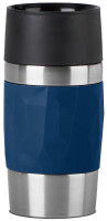 emsa Isolierbecher TRAVEL MUG COMPACT, 0,3 Liter, dunkelblau