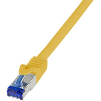 LogiLink Patchkabel Ultraflex, Kat.6A, S FTP, 7,5 m, gelb