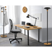 UNiLUX LED-Tischleuchte BAYA BAMBOO, weiß-bambus