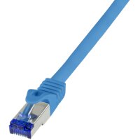 LogiLink Patchkabel Ultraflex, Kat.6A, S FTP, 0,5 m, grau