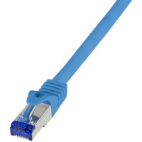 LogiLink Patchkabel Ultraflex, Kat.6A, S FTP, 3,0 m, blau