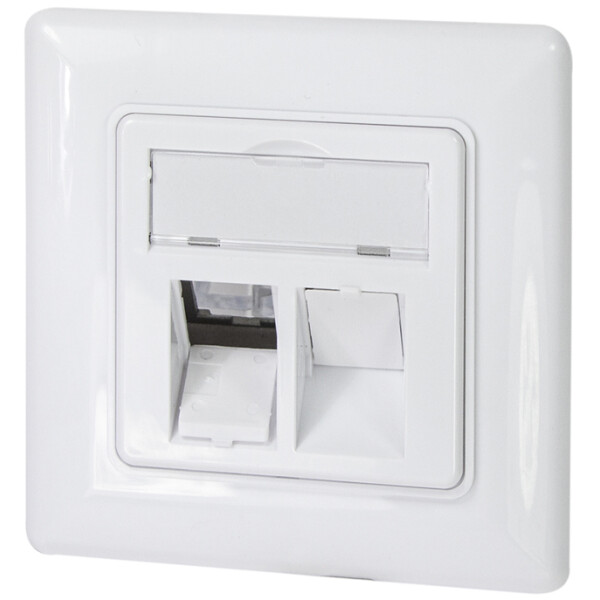 LogiLink Unterputzdose f&uuml;r Keystone-Module, 1-fach, reinwei&szlig;