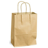 MAILmedia Papier-Tragetasche mit Kordel, 3,5 Liter, weiß