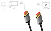 LogiLink HDMI Kabel 2.1, A-Stecker - A-Stecker, 3,0 m