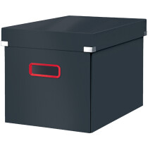 LEITZ Ablagebox Click & Store Cosy Cube, grau