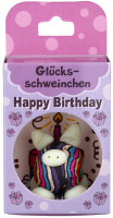 HERGO Glückswelten Glücksschweinchen "Happy Birthday"