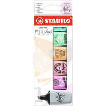 STABILO Textmarker BOSS MINI Pastellove 2.0, 6er Karton-Etui
