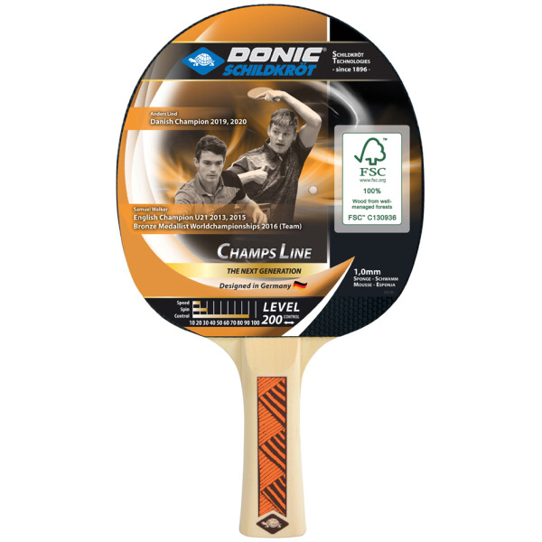 DONIC SCHILDKR&Ouml;T Tischtennisschl&auml;ger "Champs Line 200"