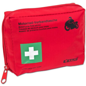 KALFF Motorrad-Verbandtasche, Inhalt DIN 13167, rot