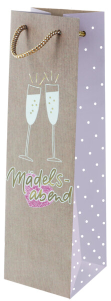 SUSY CARD Flaschentüte "Mädelsabend", für 1 Flasche