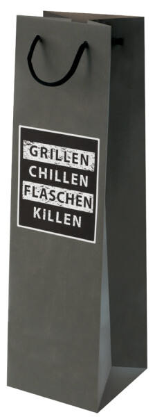 SUSY CARD Flaschentüte "Grill & Chill", für 1 Flasche