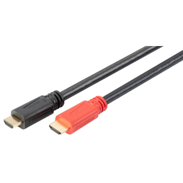 DIGITUS HDMI High Speed Anschlusskabel, 10 m, schwarz rot
