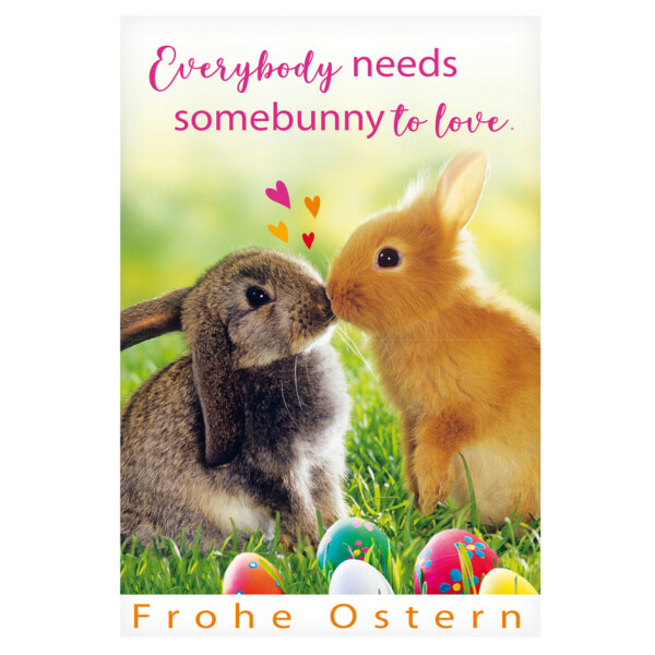 SUSY CARD Oster-Grußkarte "Hasenei im Eimer"