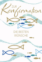SUSY CARD Konfirmationskarte "Fische-Wellen"