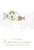 SUSY CARD Kommunionskarte "Fischliebe"