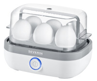 SEVERIN Eierkocher EK 3164, für 6 Eier, weiß grau