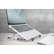 DIGITUS Notebook-Ständer mit USB-C Hub, 5-Port