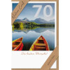 Geburtstagskarte Zahl 70 Nature Card