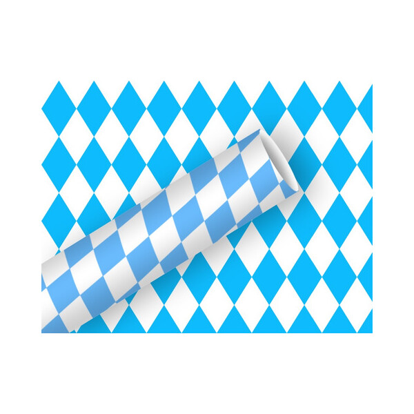 BRAUN+COMPANY Geschenkpapierrolle Bayernraute, 2mx70cm