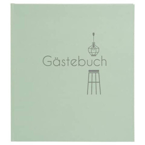 GOLDBUCH Gästebuch Bleibe! türkis 48 024 23x25cm